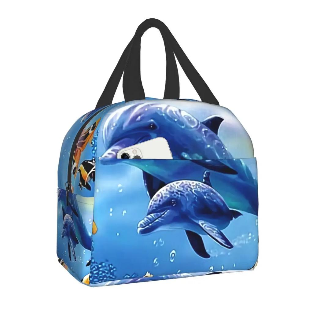 Custom Cute Penguins Lunch Bag Men Women Cooler Thermal Insulated Lunch Boxes for Adult Office