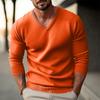 Men's  V-Neck  Self-Cultivation  Pullover  Long Sleeves  Sweater