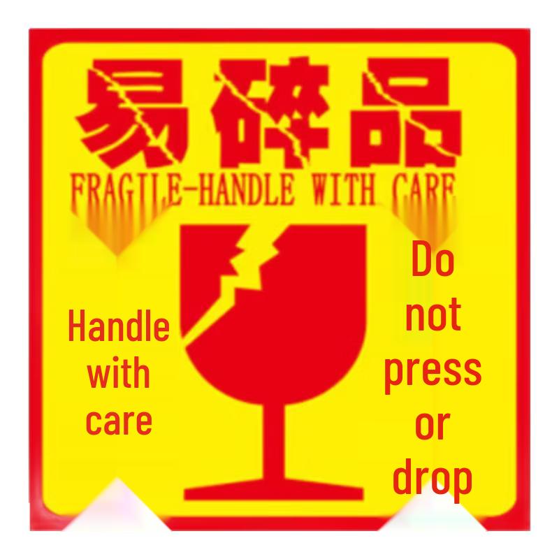 Zhaoshen Fragile Warning Labels for Shipping 10x10cm