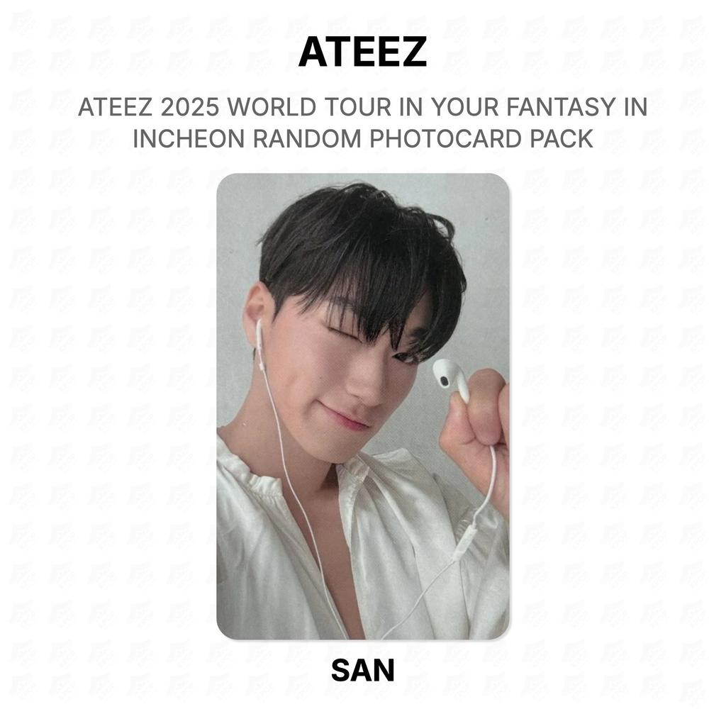 ATEEZ 2025 WORLD TOUR IN YOUR FANTASY IN INCHEON RANDOM PHOTOCARD PACK Official Photocard