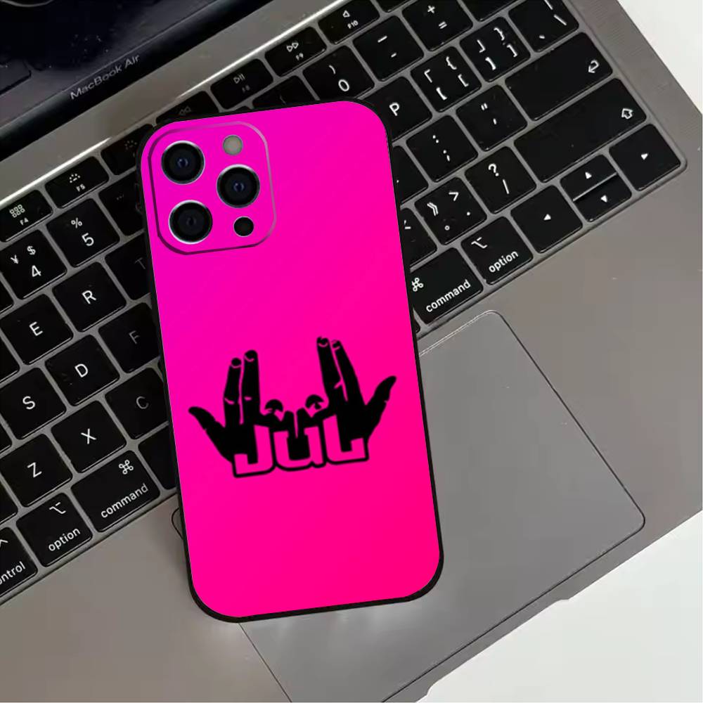 

Rapper J-JuL C est Pas Des Lol Phone Case For iPhone 17,16,15,14,13,12,11 Plus,Pro Max,XS,Soft Silicone Black Cover iPhone16e