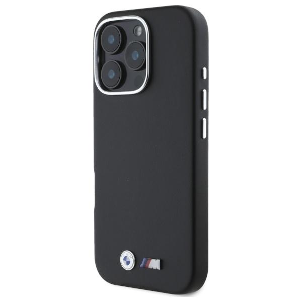 Bmw Bmhmp16L23Pmwk Iphone 16 Pro 6.3 Czarny/Black Hardcase M Smooth Full Wrapped Metal Magsafe
