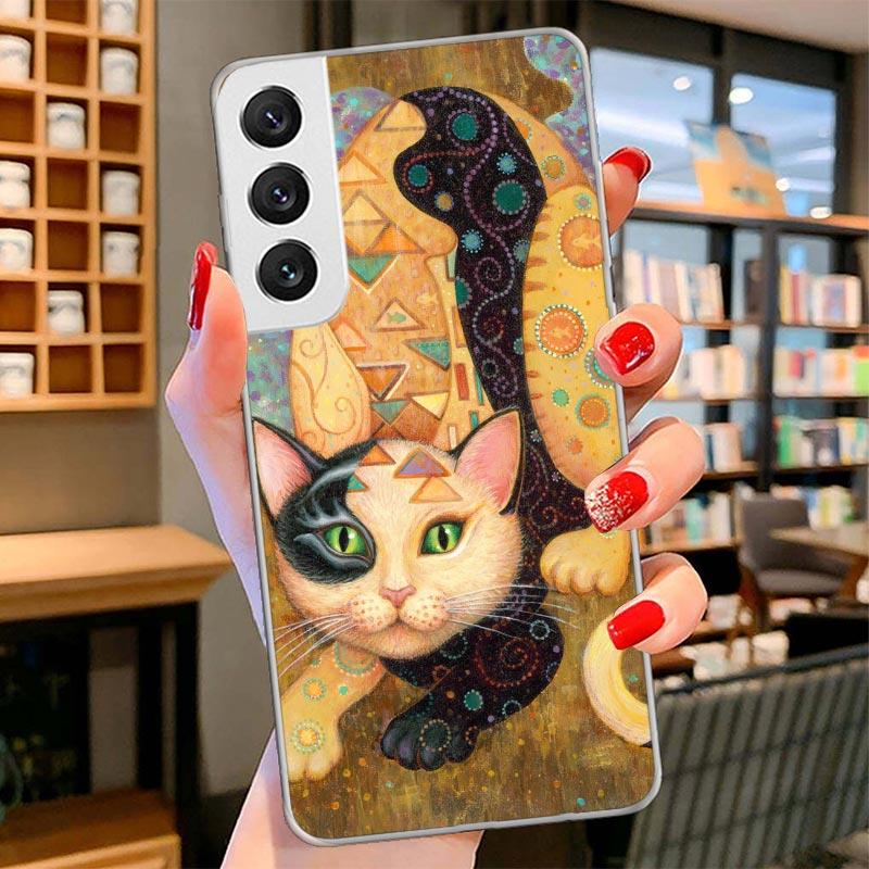 Kiss by Gustav Klimt Desig Cover Phone Case For Samsung Galaxy S26 S25 Edge S24 Ultra S23 S22 Plus S21 S20 FE Soft Fundas Shell