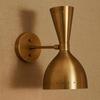 Handgjord Mid-Century Modern Diabolo Vägglampa Justerbar Rå Mässing Stilnovo Stil Sänglampa för Läsning