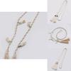 Boho Cotton Rope Waist Belt With Shell Tassels For Bohemian Festival Fashion