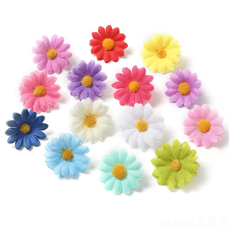 Mori Sonnenblume & Chrysantheme Seidenblumen für Foto-Requisiten & DIY-Bastelarbeiten
