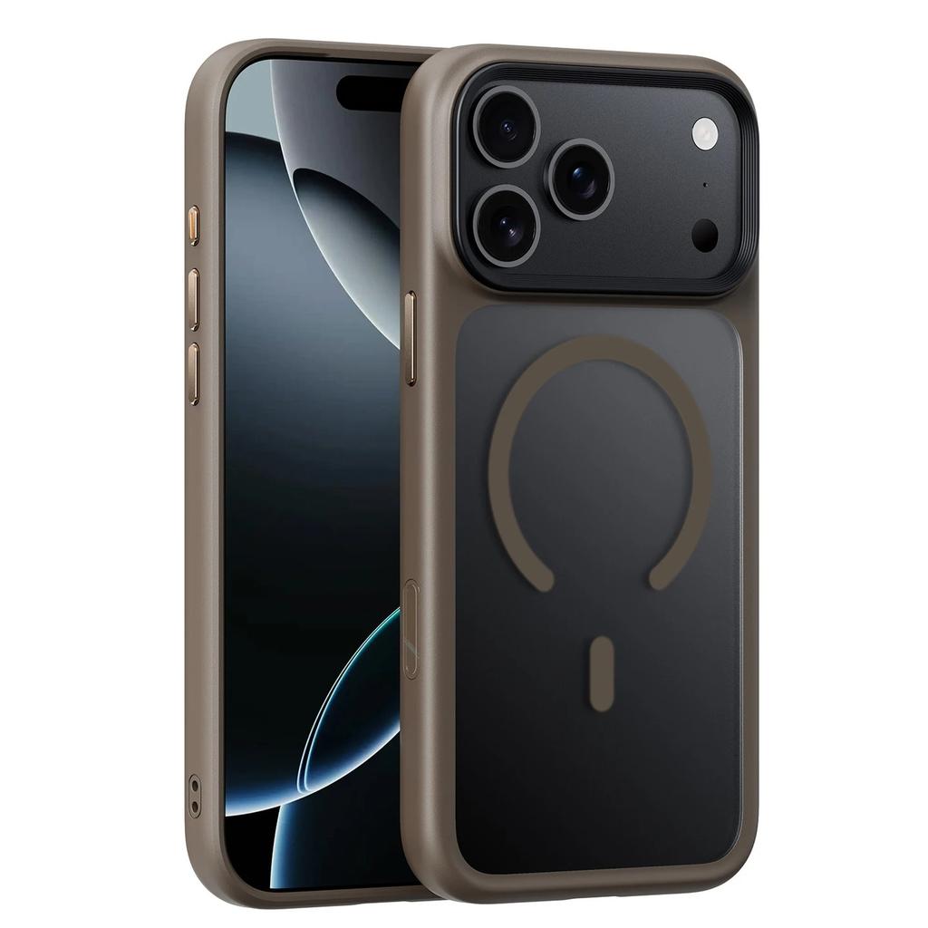 High quality Matte Magnetic Magsafe Phone Case For iphone 17 Pro Max 17 Air 17 Pro With AI Camera Button Anti-Fingerprint Cover