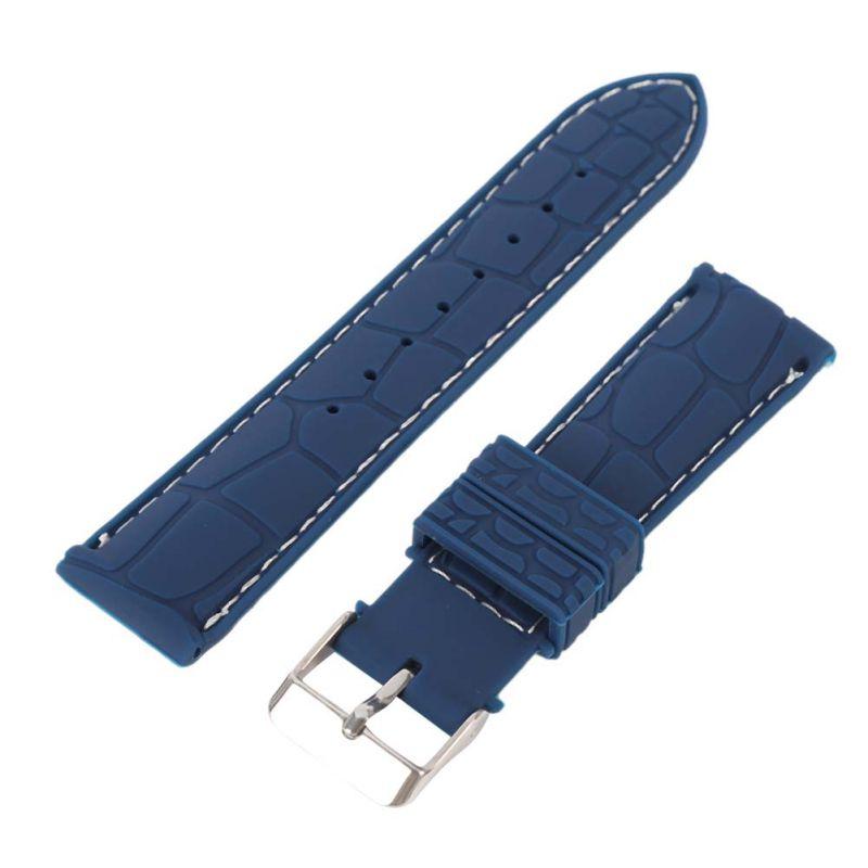 

Силиконовый резиновый ремешок для часов с узором крокодила, коричневый, черный, 20, 22 мм, прочные ремешки для часов width 20mm