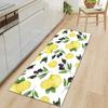 Zitronenteppiche Teppich Sonnenblumen- Blumendruck Wohnzimmerbereichsteppich Schlafzimmerteppich für Jungen Kinder Spielmatte Küchenteppich Eingang Fußmatte