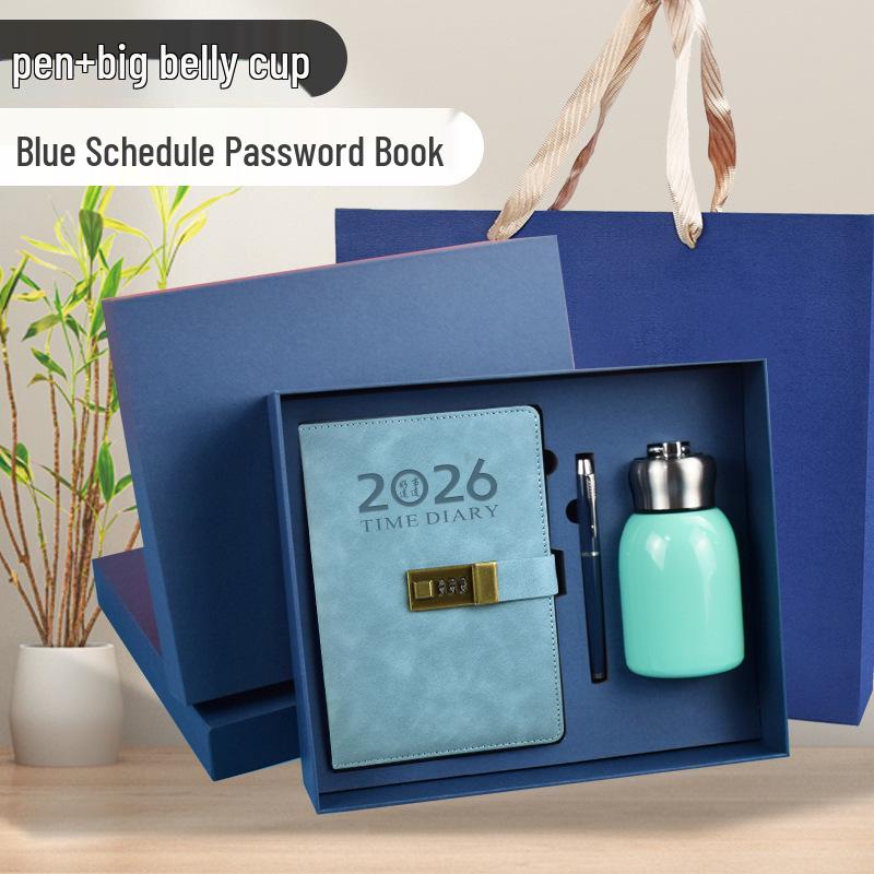 2026 Daily Diary and Password Keeper - Custom Logo, Thick Pages for Effective Time Management