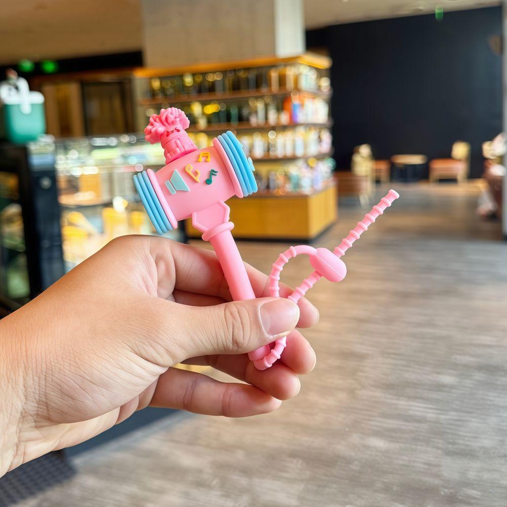 Cute PVC Sound Hammer Keychain Bag Pendant Noise Making Hammer Squeaky Hammer Pendant Collection