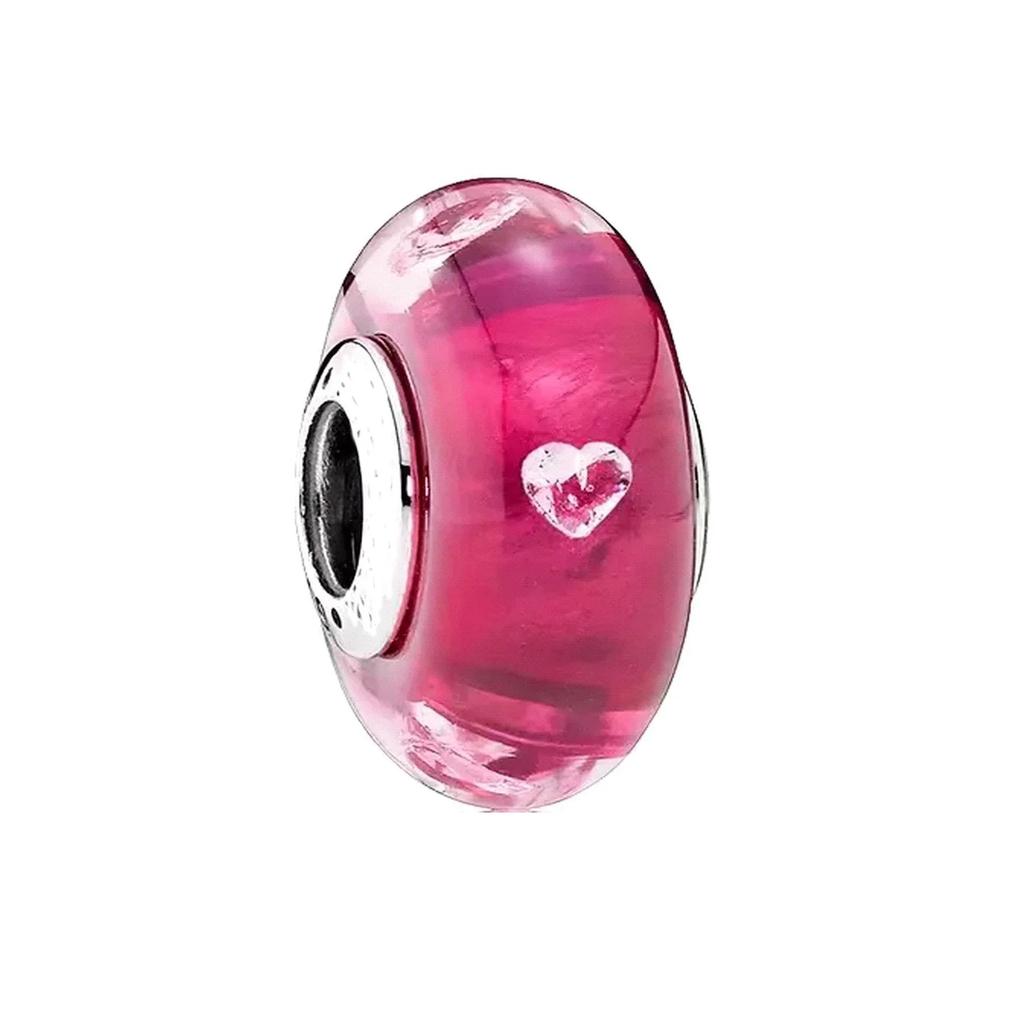 Colorful Copper Cat Eyes Matte Murano Charms Fit Original Bracelets Murano Glass Charm Beads Diy Women Jewelry Gift