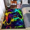 Colorful Game Controller Rug for Gamers Suitable for Use As an Anti-slip Game Mat for Living Room and Bedroom Sofas