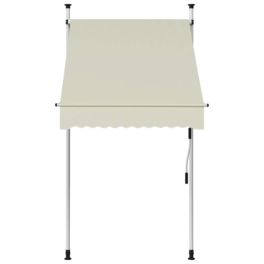 vidaXL Einziehbare Markise Handbetrieben 100 cm Creme