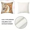 1 Pieces Beautiful Horse Pattern Decorative Cushion Pillow Polyester pillowcase, sofa decorative cushion cov Headboard Pillow
