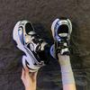 2024 New Autumn Fashion Color Matching Thick-soled Lace-up Versatile Women's Sports Shoes Comfortable and Casual Women's Shoes