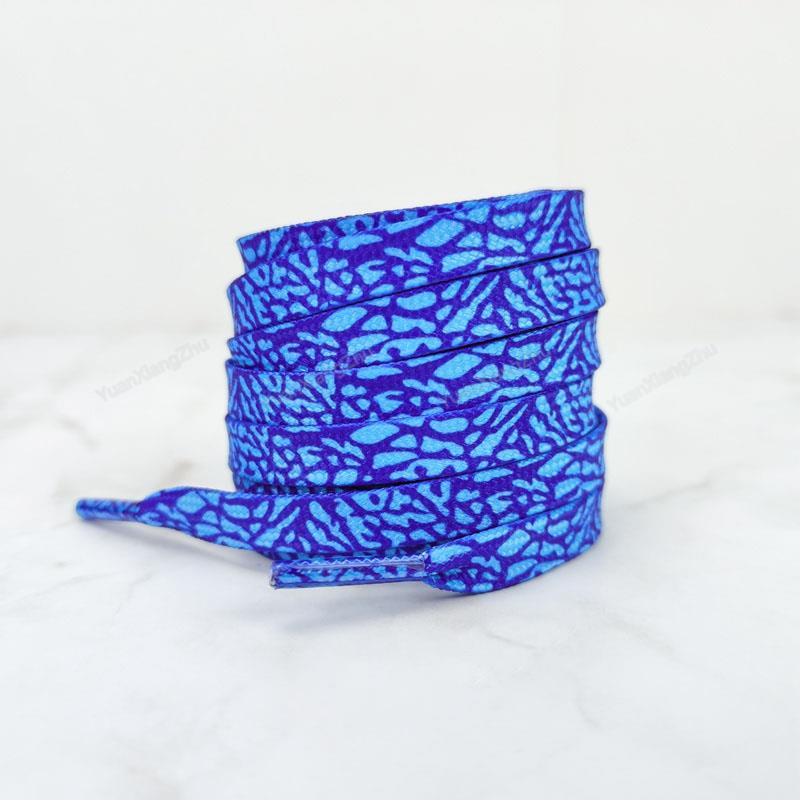 1 pereche șireturi cu textură crăpată, plate, pentru adidași AF1/AJ, șireturi de modă cu imprimeu leopard, 120/140/160CM, șnururi pentru pantofi