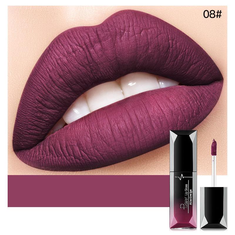 Pudaier Long Lasting Liquid Lipstick Waterproof Matte Velvet Lip Gloss Make Up