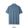 Iron free short sleeved polo shirt for spring and summer, new style, hanging and elastic, easy to take care of, cool top for men