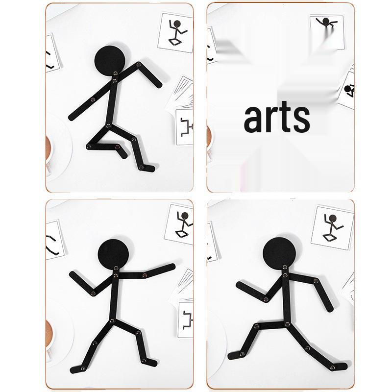 Educational Matchstick Figure Movement Game - Versatile Wooden Toy for Children's Learning and Play
