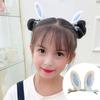 Pin 3D Cat Ear Plush Hair Clip Soft Fluffy Vibrant Colors Rounded