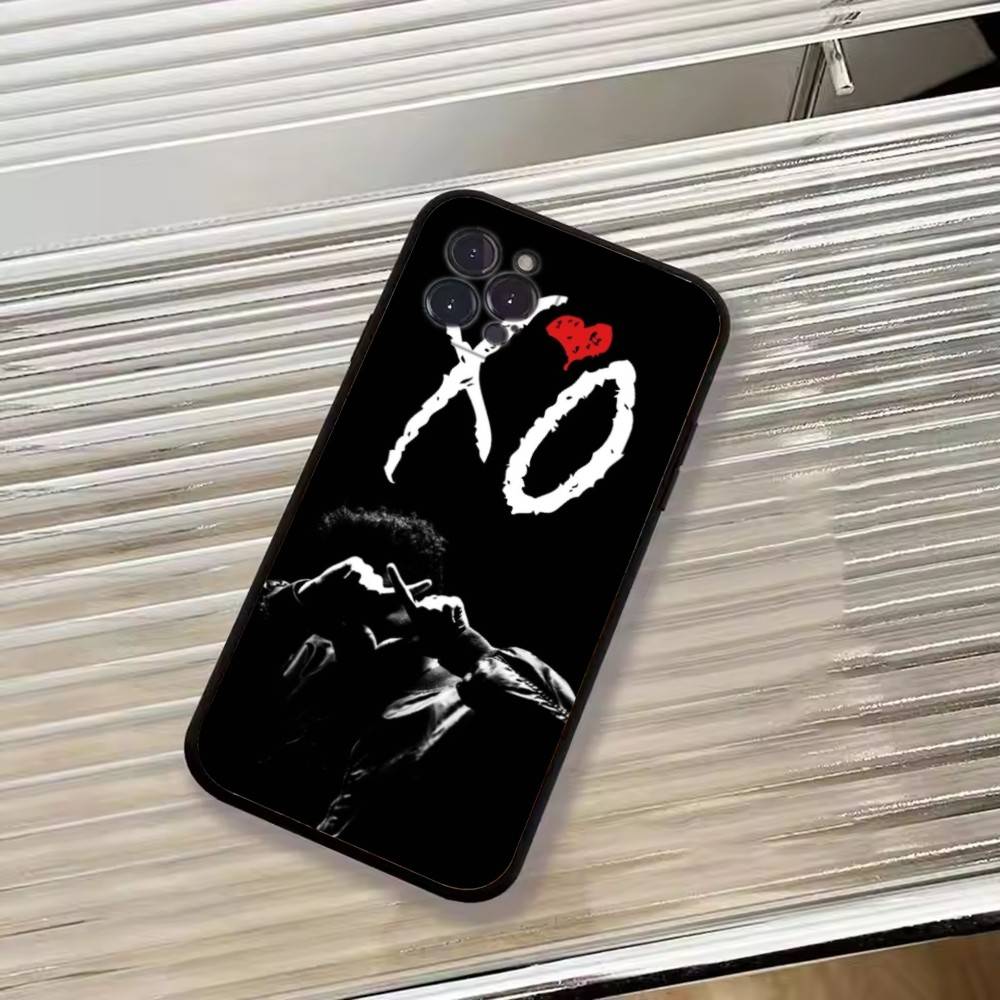 T-THE Weekend Singer Phone Case For iPhone 17,16,15,14,13,12,11 Plus,Pro Max,XS,Soft Silicone Black Cover