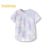Balabala Girls' 2025 Summer Short-Sleeve Sun Protection T-Shirt