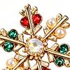 Lightweight Festive Earring Set 1 Pair Christmas Stud Earrings, Sparkling Faux Crystal Elk Antlers Holiday Party Accessories And Snowflake Colorful