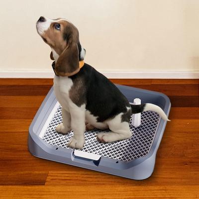 Dog Potty Pad Toilet Comfortable with Removable Post Pet Training Holder