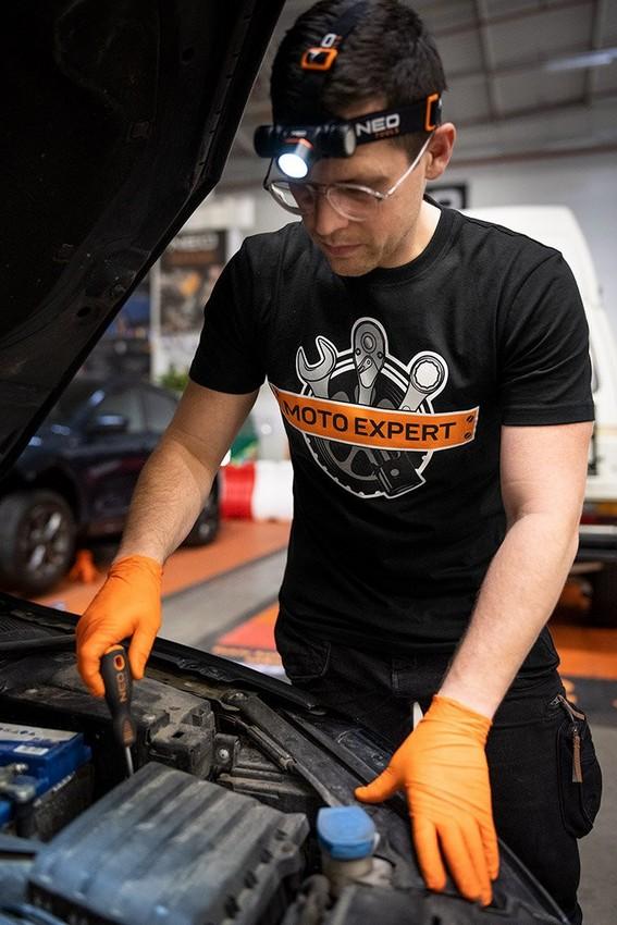 T-Shirt With Moto Expert Print Size L - T N81-643-L