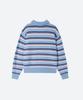 MOONSUN M.C Unisex, Stripe Wool Collar Knit / Sky Blue