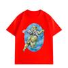 2026 Summer Unisexs Cupid Angel Printed Round Neck Tshirt High Quality Casual 100 Cotton Neutral Couple Street Short Sleeve