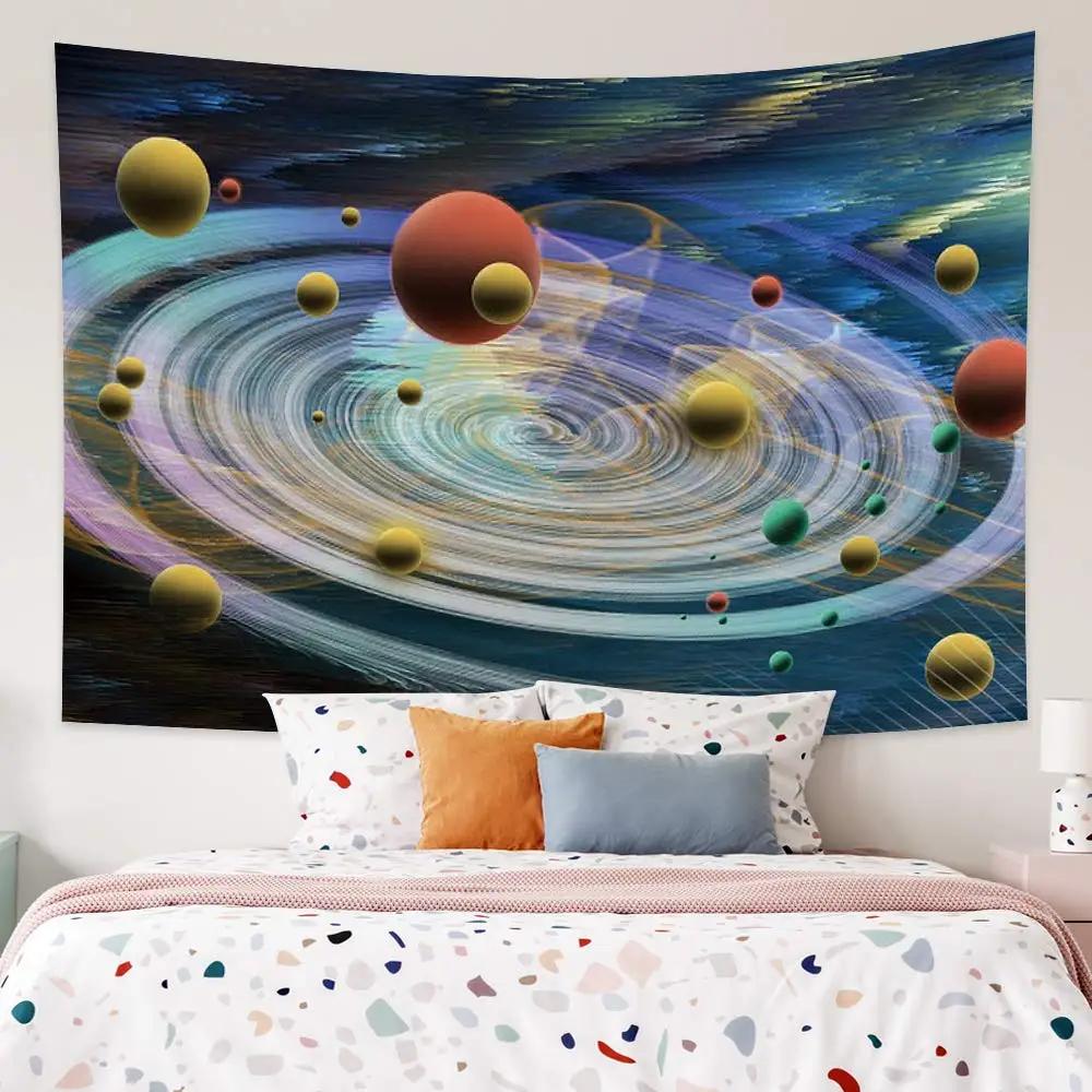 Galaxy Tapestry Outer Space Planet Tapestry Mysterious Universe Tapestry Wall Hanging Decor for Home Living Room Bedroom Dorm