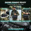 Fishing Tackle Single Shoulder Bag Storage Waist Bag, Outdoor Sports Bag With Fishing Rod Holder