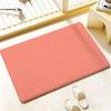 Solid color Floor Mat Bedroom Living Room Flannel Door Mat Non-Slip Home Decor