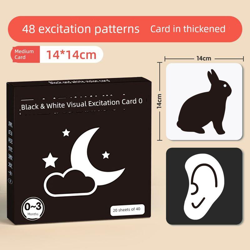 

Новорожденный Ребенок Захватывающие 3 Месяца Следование Взглядом Черно-Белые Карточки [0-3 months] black and white card (14*14cm)