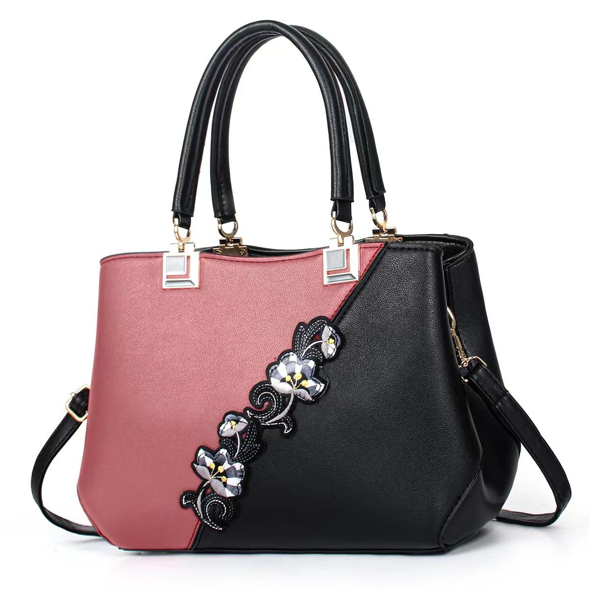 

New Big Capacity Multi-color Patchwork Bag Classic Fashion Handbag Senior Sense Multi-commuter Tote Bag Durable Material .