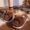 Kapibara Mao Mao Slippers Indoor Home Thermal Bag Head Cotton Slippers Universal At Home Autumn and Winter Outer Wear Thick Bottom