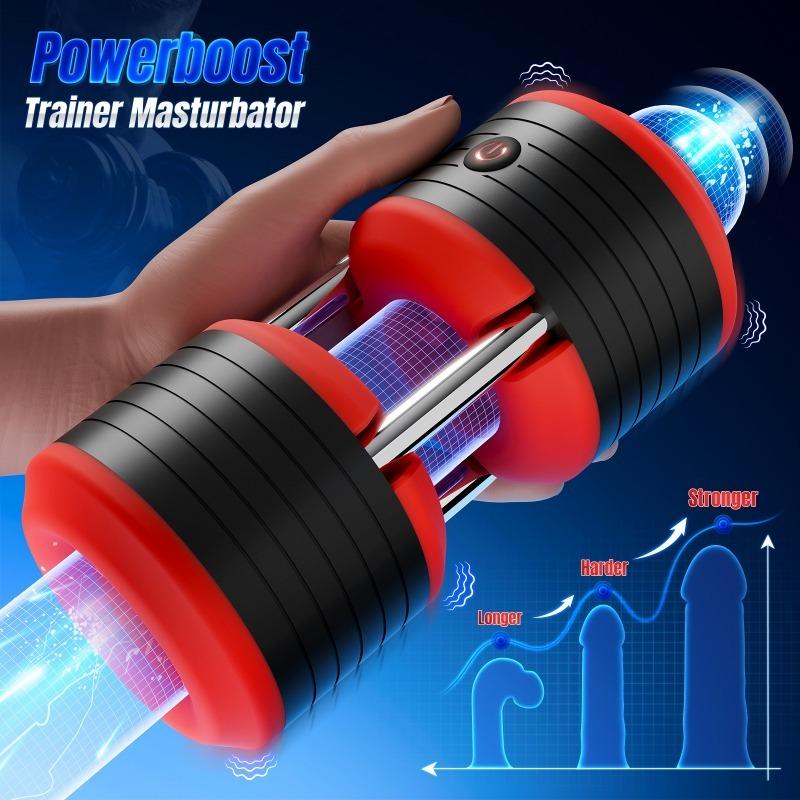2026 NewMale Double Penis Masturbator Vibrating Interactive Electric Masturbator Penis Pump Stroker Pocket Pussy Sex Toy for Men