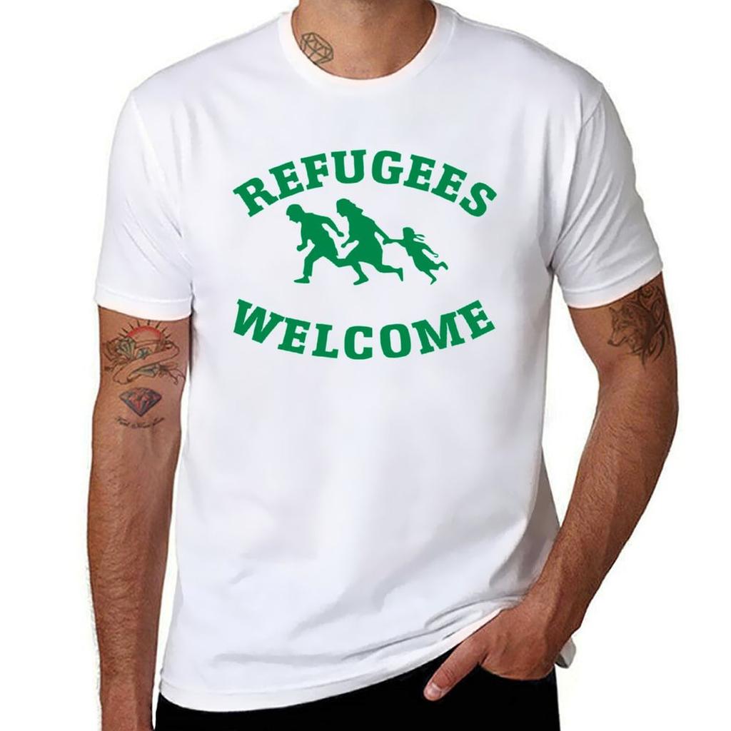 Keltische Flüchtlinge Willkommen T-Shirt Basic Kurzarm Für Unisex T-Shirt