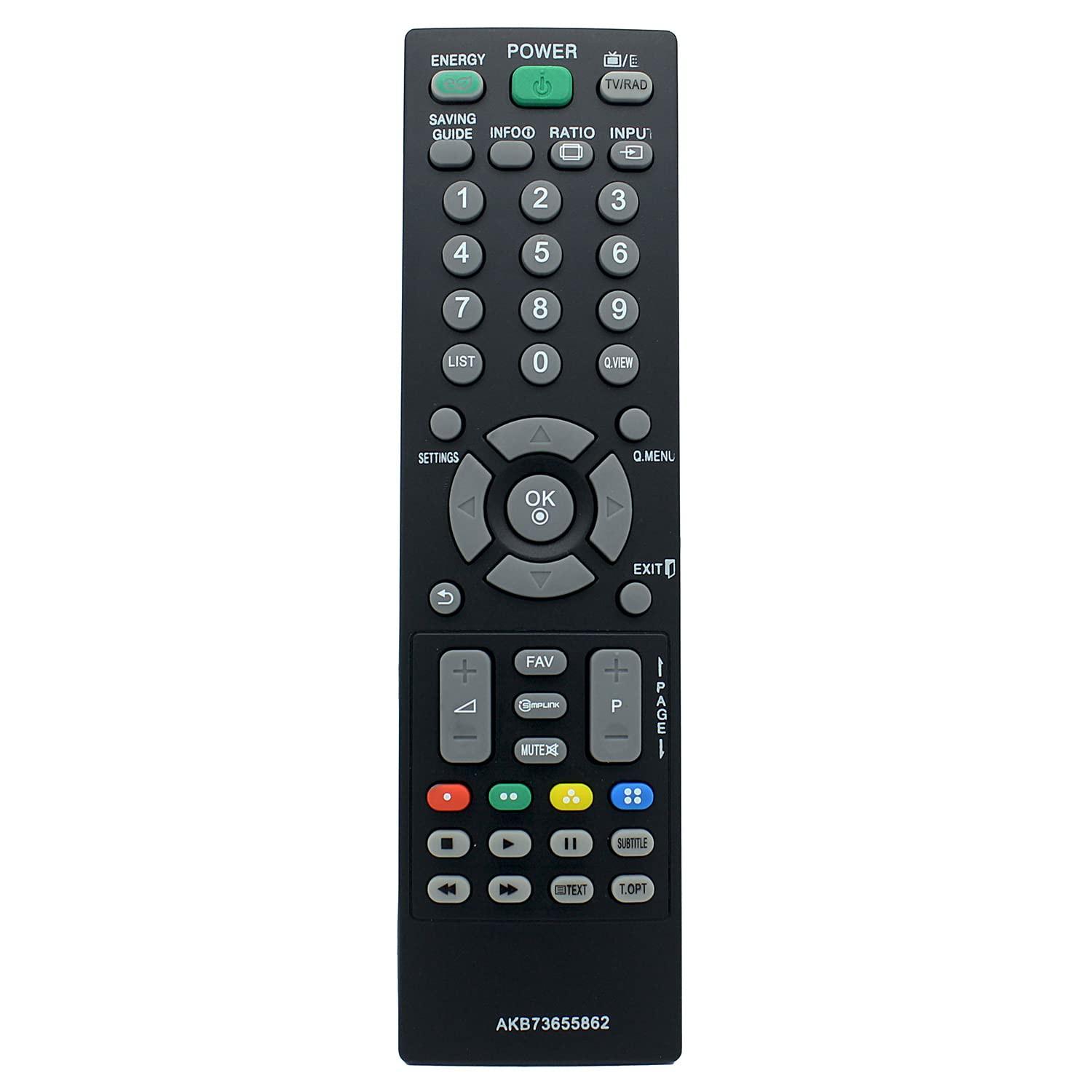 

AKB73655862 For LG TV Remote Control Replacement Battery Operated Ergonomic Wireless Controller A