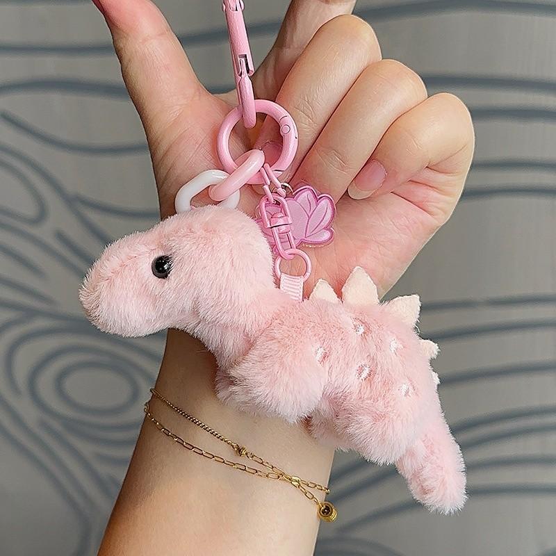 Candy Colored Cute Dinosaur Cartoon Doll Pendant For Backpack Decoration