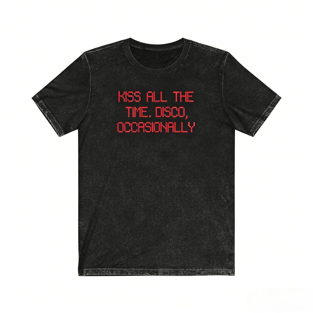 Y2k Hot Sale Tshirt Harry Styles Kiss All The Time Disco Occasionally Album Acid Wash Cotton Casual Loose Short Sleeve Unisex