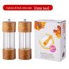 Starry Sky Wooden Pepper Mill - Transparent Acrylic Manual Grinder for Sichuan Pepper, Black Pepper, Sea Salt, and Rose.
