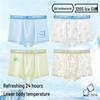 Teen Boys' Summer Ice Silk Boxer Briefs - Flat Angle Style