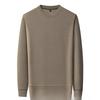 Langarmpullover Einfarbig Rundhalsausschnitt Pullover Atmungsaktiv Locker Vielseitig Unterteil Gestricktes T-Shirt