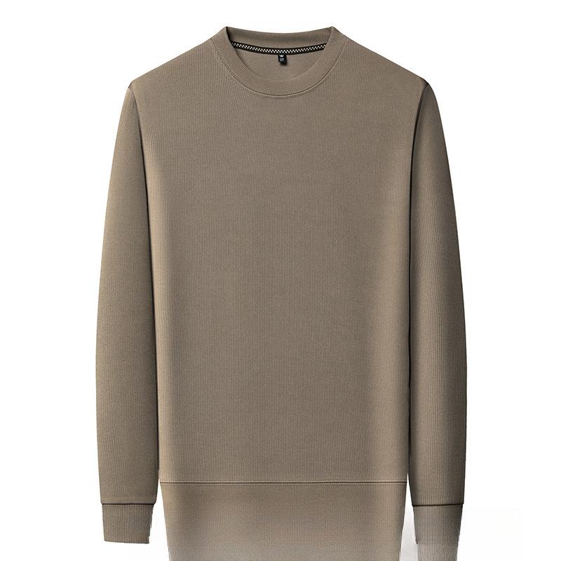 Langarmpullover Einfarbig Rundhalsausschnitt Pullover Atmungsaktiv Locker Vielseitig Unterteil Gestricktes T-Shirt