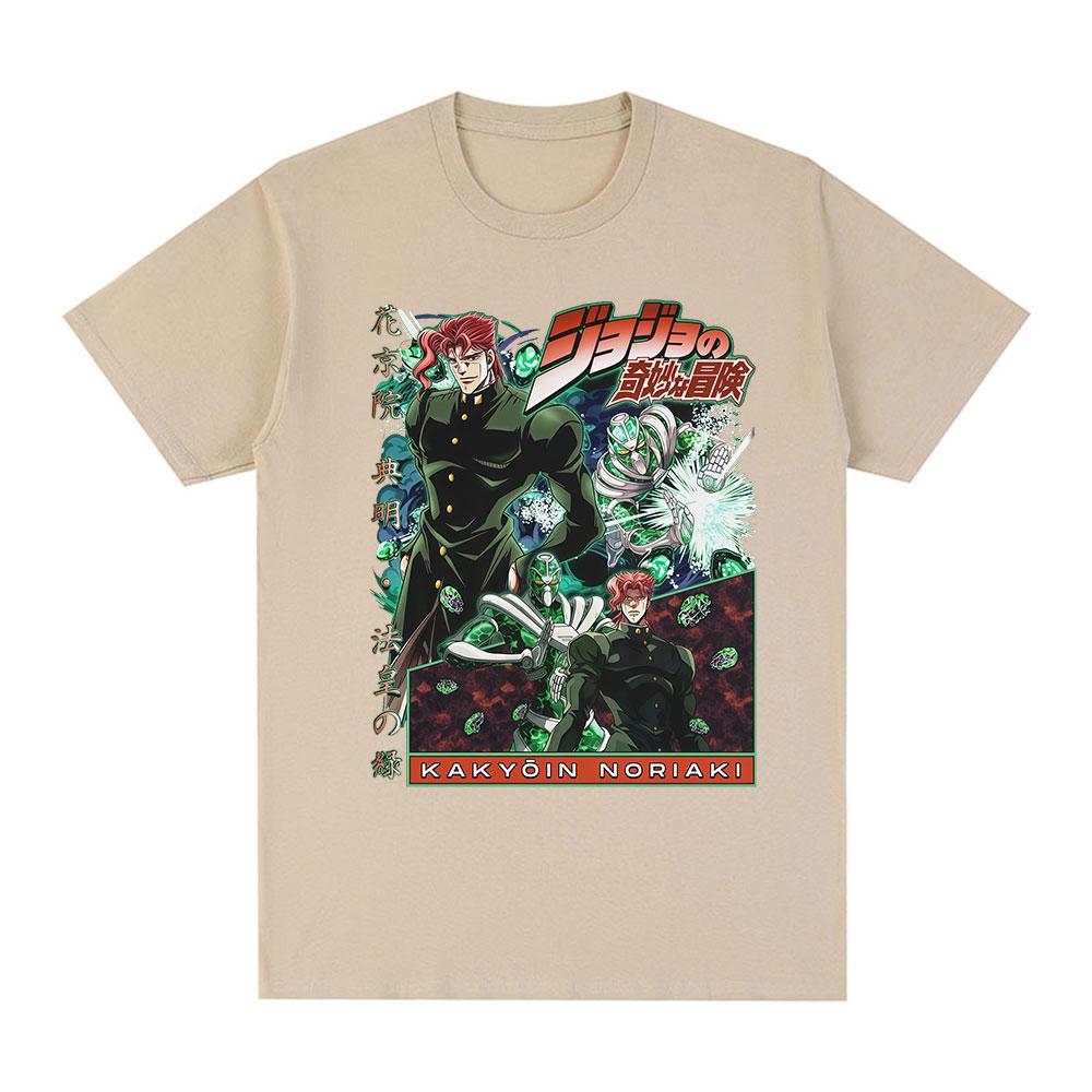 

Anime Jojo Bizarre Adventure Kakyoin Noriaki Tshirts 2026 Summer Unisexs Womens Luxury Fashion Y2K Cotton Oversized Tshirt 4XL