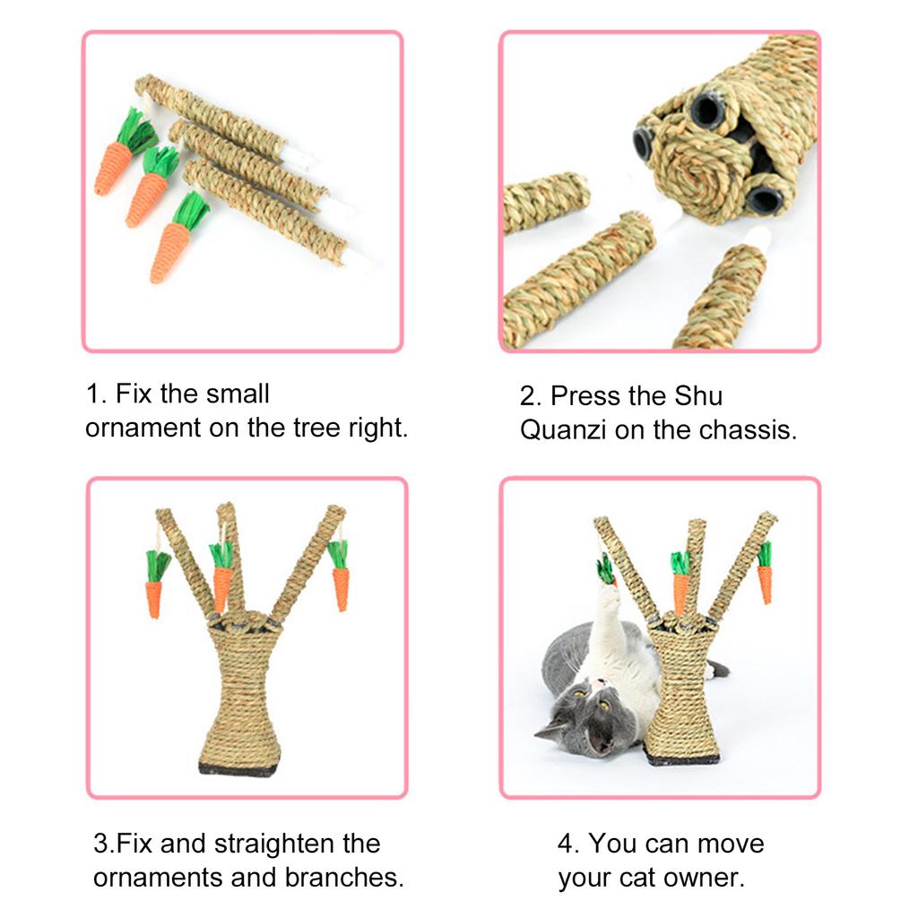 Pet Supplies Cat Toys Fun Chewable Carrot Toys Fun Cat Standing Cat Jump Table