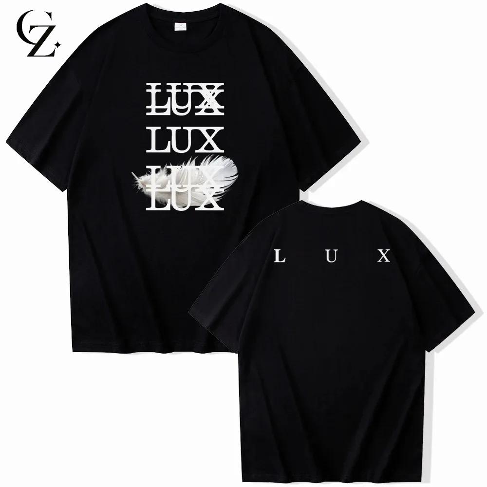 ROSALIA LUX Tour T-SHIRT 2026 ROSAIA Wie auf der offiziellen Website Hochwertiges T-Shirt Oversized Baumwolle Harajuku Rundhals T-Shirts